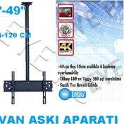 Resim EYEPC 32 İnç 49 İnç Lcd Led Tv Tavan Askı Aparatı Hareketli 