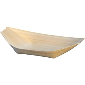 Resim Ambalaj Pazarı Tahta Kayık Tabak 6,5x11,5 Cm - 50 Adet 