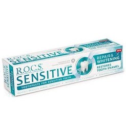 Resim Rocs Sensitive Hassas Dişler İçin Beyazlatırıcı Diş Macunu 75 ml 