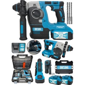 Resim Daflong Brushless Şarjlı 2.26 mm Kırıcı Delici Çift Akülü 88 V 2 Fonksiyon Kırıcı-Delici Hilti Matkap 