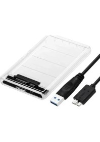Resim Krl 2.5" Harici SSD Harddisk Kutusu USB 3.0 Şeffaf Sata Taşınabilir HDD 2.5 Inc 