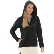 Resim Nike Sportswear Tech Fleece Windrunner Kadın Ceket Siyah 