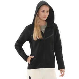 Resim Nike Sportswear Tech Fleece Windrunner Kadın Ceket Siyah 