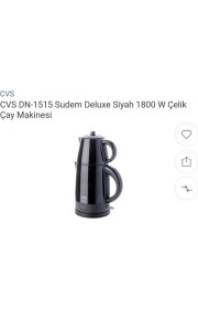 Resim Cvs Dn 1515 Sudem Deluxe Inox Elektrikli Cay Makinesi Siyah 