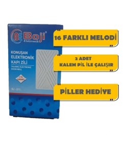 Resim Boji 16 Melodili Konuşan Kapı Zili (2 Adet Aa Pil ile Çalışır) 