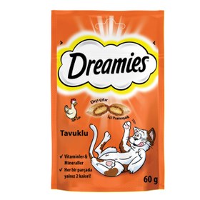 Resim Dreamies 60 Gr. Tavuklu Kedi Ödül Maması (DREAMIES.329218) 
