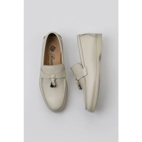 Resim Bueno Shoes Bej Flotter Deri Erkek Klasik Ayakkabı 