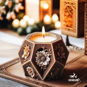 Resim 3D Mistik Kare Kutu Mum Silikon Kalıp - Çiçek ve Geometrik Tasarım, Çok Amaçlı El Sanatları Kalıbı DIY Aromaterapi Mumları ve Dekorasyonlar için, Mum Yapımı Malzemeleri 