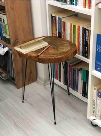 Resim Evnalia Metal Firkete Ayak 42 Cm 4'lü Set Kaşıklık Orta Sehpa Zigon Kütük Ayak 