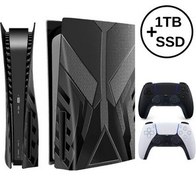 Resim Sony Playstation 5 825gb Oyun Konsolu + 2.PS5 Dualsense(Siyah)+Ps5 Yedek Plaka Kapağı Kaplaması+1TB SSD 