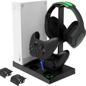 Resim İpega Xbox Series S Soğutucu Göstergeli Fanlı Dock Stand 2 Adet 1400 Mah Pil 4in1 