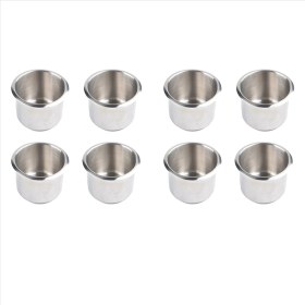 Resim Gemstone 8pcs Evrensel Deniz Tekne Kupası Tutucu 68X55MM Poker Masası Kanepesi Için Içecek Kupası Tutucuda Paslanmaz Çelik Damla (Yurt Dışından) 