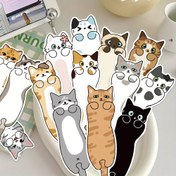 Resim 30 Adet SCXXBSW Karikatür Kedili Kitap Ayracı - Renkli, Dayanıklı ve Yeniden Kullanılabilir Kağıt Sayfa İşaretleyiciler, Eğlenceli Kedi Tasarımlı Kitap, Defter ve Ev Kullanımı İçin, Okuma ve Çalışma Araçları, Şirin Stil, Sağlam Malzeme, Kırtasiye Aksesuarları, Günlük Tutucular, Yüksek Kaliteli Materyal, Günlük Tutkunlar İçin 
