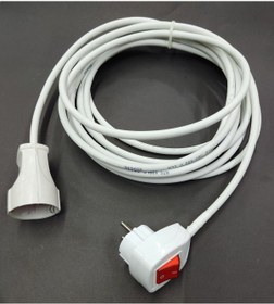 Resim abnturk 5 Metre 2x1.5 Kablolu Işıklı Anahtar Fişli Prizli Seyyar Uzatma Kablosu Çok Amaçlı Kalın 