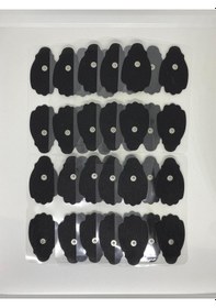 Resim TıpTeknikMarket10 Paket, 40 Adet Premium Jel Çıtçıtlı Tens Elektrod Pedi Extra Güçlendirilmiş Yapışkanlı Kumaş 