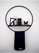 Resim Duvar Rafı Mutfak Salon Banyo Rafı Yuvarlak Tasarım Raf 