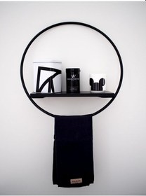 Resim Duvar Rafı Mutfak Salon Banyo Rafı Yuvarlak Tasarım Raf 