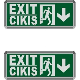 Resim Opto 3W Çıkış-Exit LED Armatür - 2 Adet (Aşağı) Hs 4601 