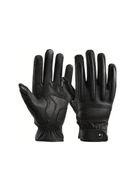 Resim Fastbuy Siya S Gerçek Deri Eldivenler, Motor Sürüşü İçin Kadın Erkek Parmak Koruma 