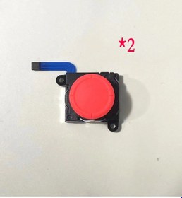 Resim 2 Adet Kırmızı-gamepad Joystick Oyun Aksesuarları 3d Joy Con Nintendo Switch Lite Bakım Oyun Kontrolörlerinin Değiştiri 