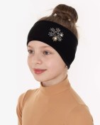 Resim Ooo Krıstals Artistik Buz Pateni İçin Termo Bandaj "snezhinka" 11001479 Siyah 