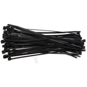 Resim 1000 Adet Siyah Plastik Cırt Kelepçe Kablo Bağı 4.8x200mm 