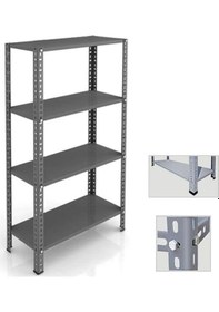 Resim Aferafsistemleri 4 Katlı Çelik Raf 43x93 H:100Cm-200Cm 
