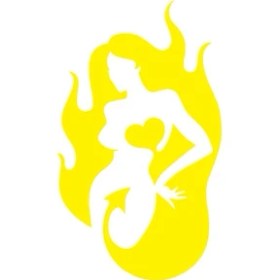 Resim Reysa Tasarım Kadın Sarı 17X17 cm 