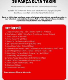 Resim 35 Parça Tam Takım Olta Seti - 300cm Kamış 40-80GR / 40'lık Makine (Red) 