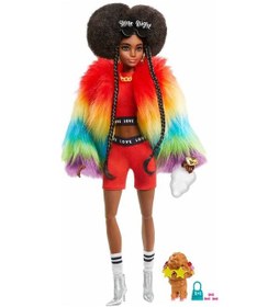 Resim Barbie Extra Renkli Ceketli Bebek Gvr04 Grn27 