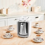 Resim Karaca Hatır Neo Inox Çelik Cezveli Türk Kahve Makinesi White 