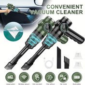Resim Taşınabilir El Tipi Vakum Temizleyici, Dijital Ekran, USB Şarj, Ev ve Araba Detay Temizliği İçin İdeal - Toz, Saç, Kum Temizleme, ABS Reçine Gövde, Maksimum 200W Güç, Dikiş Temizliği 