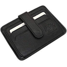 Resim Westpolo Hakiki Deri Bol Kart Bölmeli Patlı Unisex Kartlık - Siyah Siyah 