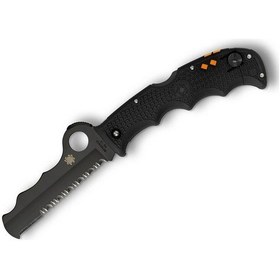 Resim Spyderco Assist Black Lightweight Black Blade Combinationedge Çakı Siyah 