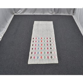 Resim Zehra Abla Halı Yeni El Dokuma Şaheser Ak Pamuklu Yörük Kilim 6284 