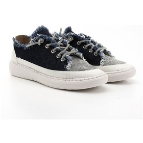 Resim Gönderi R Lacivert Kot Triko Taşlı Comfort Dolgu Taban Sneaker Lacivert 