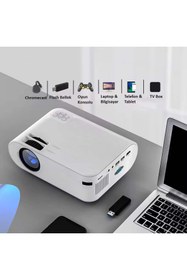 Resim HyMark 1080P Mini Taşınabilir Wifi iOS & Android Telefon Yansıtma P62 Model Projeksiyon Cihazı 