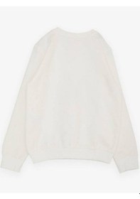 Resim Breeze Kız Çocuk Simli Tavşan Desenli Pamuklu İnce Sweatshirt-14381 Ekru 