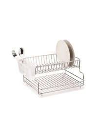 Resim Geseus Home İki Katlı Tabaklık Bulaşıklık Krom Şeffaf Kb005 