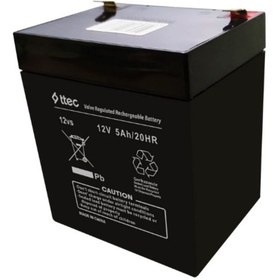 Resim Ttec 12V 5AH Medikal Cihaz Aküsü 12 Volt 5 Amper Akü Batarya Pil 