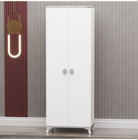 Resim Garaj Home Yıldız 2 Kapaklı Dolap - Gri 
