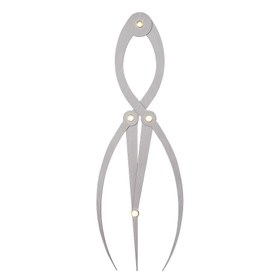 Resim 1 adet Altın Ortalama Oranlı Paslanmaz Çelik Kaş Şablon Cetveli - Makyaj, Dövme ve Sanat için Hassas Şekillendirme Şablonu - Dayanıklı Metal Yapı, Kaş Cetveli, Zarif Tasarım 