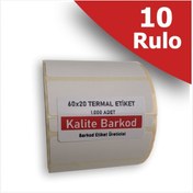 Resim Kalite Barkod 60 X 20 Termal Etiket | 10 Rulo | 