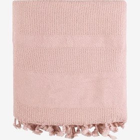 Resim Stone Taşlama Yıkamalı Gofre Peştemal Toz Pembe - Toz Pembe / 85X160 