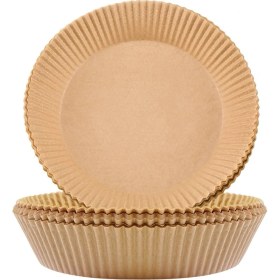 Resim Sorako 100 Adet Yui / Xiaomi / Philips / Kumtel Uyumlu Air Fryer Pişirme Kağıdı 20 cm - Kahverengi (Yurt Dışından) 