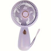 Resim Taşınabilir Kişisel Mini Fan, Şarj Edilebilir Pil, 3 Hız Ayarı ve LED Gece Lambası ile - Hafif ABS Tasarımı, Ev, Seyahat ve Kamp için Mükemmel - Mint Yeşil, Bej, Lavanta Mor, Ev için Rahat Bir Cihaz | Şık Soğutma Cihazı | Düğme Kontrolü, Taşınabilir Fan 
