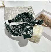 Resim Snapbuy Boho Yay Baskılı Geniş Kenarlı Saç Bandı - Kadınlar Ve Kızlar İçin Vintage Aksesuar10000mah Green 