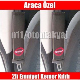 Resim Nissan Micra Oto Koltuk Deri Emniyet Kemer Aksesuar Kılıfı 