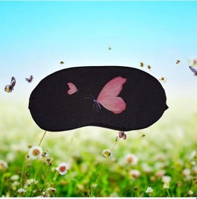 Resim Işığı Geçirmez Yumuşak Rahat Kelebek Desenli Uyku Bandı Uyku Gözlüğü Araba Ev Ofis Spa Meditasyon Göz Bandı Kırmızı 