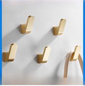 Resim Shineyee Bronz Telkari Duvar Takımı - Otel Banyo Oturma Odası Giysi Towel Askısı - Dayanıklı Tek Kanca Delme Montajlı Dekoratif Aksesuar 